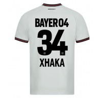 Maglie da calcio Bayer Leverkusen Granit Xhaka #34 Seconda Maglia 2023-24 Manica Corta